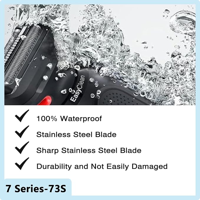 [1 Pack]S7 73S Replacement Head Foil & Cutters for Series 7 Eletric Shavers Replacement Blades,Compatible with S7 Series New Generation 7020s,7025s,7027cs,7085cc,7071cc,7075cc Razor
