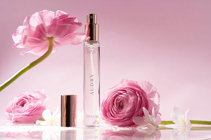 DefineMe Natural Perfume Mist, Audry, 0.3 FL OZ, Travel Size, Purse Spray, Floral Fragrance