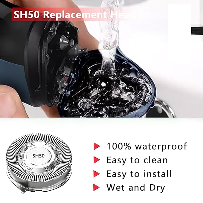 SH50 Replacement Heads Compatible with Norelco Series 5000 Replacement Heads,5000 Blades Compatible with Phillips Norelco 5000 Replacement Electric Shave Head Razor Blades