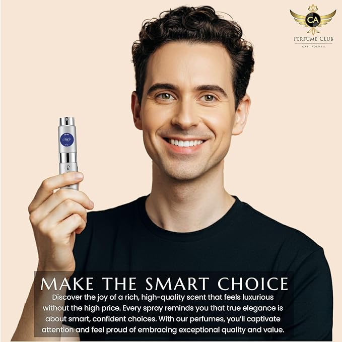 CA Perfume Impression of Tobacco Vanille for Men Amber Spicy Scent Long Lasting Cologne for Men Eau De Parfum Travel Size Refillable Atomizer Spray 0.27 Fl Oz 8ml Pack of 2