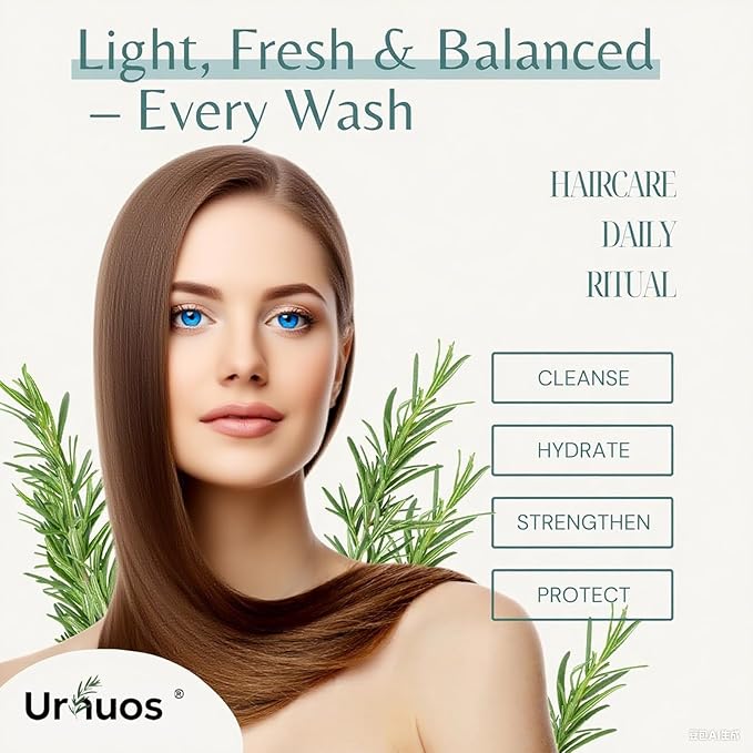 Rosemary Biotin Shampoo，Thickening Shampoo with Amino Acids for Hair Loss，Dandruff Control & Oily Scalp，Vegan, for Women & Men (Standard, Rosemary)
