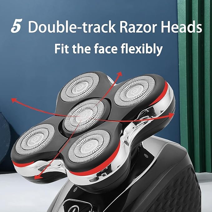 Pro Replacement Head for Remington Balder Pro Head Shaver XR7000, with 5 Dual-Track Cutter Heads, Precision Electric Shaving for Bald Men (2P)