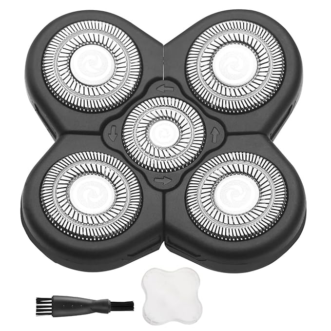 Universal 5 Blades Replacement Head Compatible with Freedom Gold Shaver and Most Mainstream Brands - 5D Electric Head for Some Brands