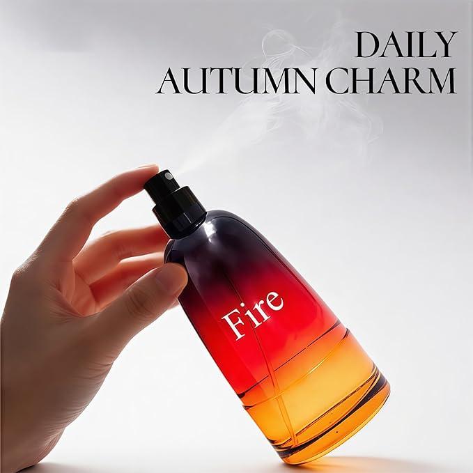 Men Cologne Fire 3.4 Fl Oz Eau de Parfum Natural Spray Long Lasting Cedarwood, Mimosa Fragrance for Men Daily Used