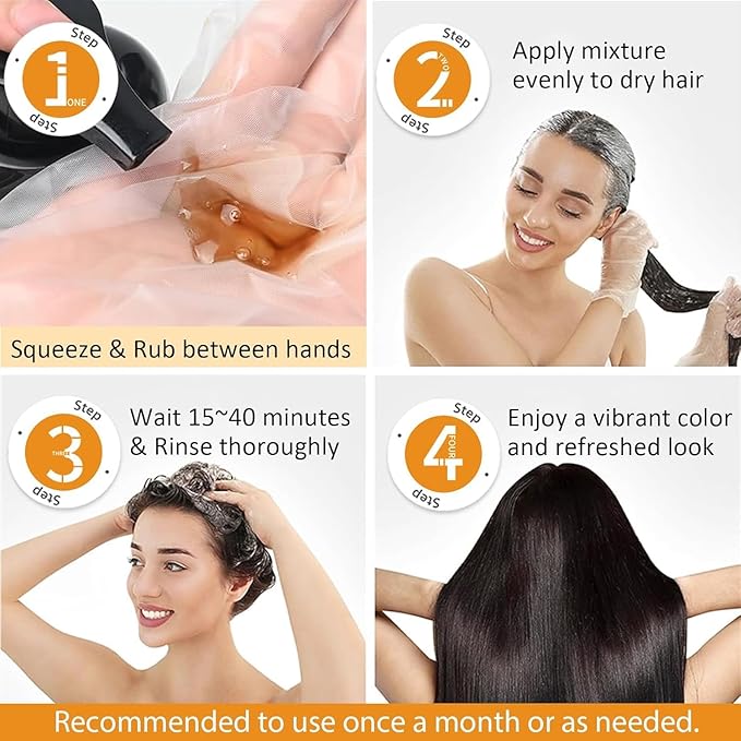 Light Brown Hair Dye Shampoo, Semi-Permanent Brown Hair Dye, Colors in Minutes, Instant Hair Color Shampoo for Women Men, Champu Para Pintar el Cabello, Champu Para Canas, Easy to Use 16.90 Fl Oz