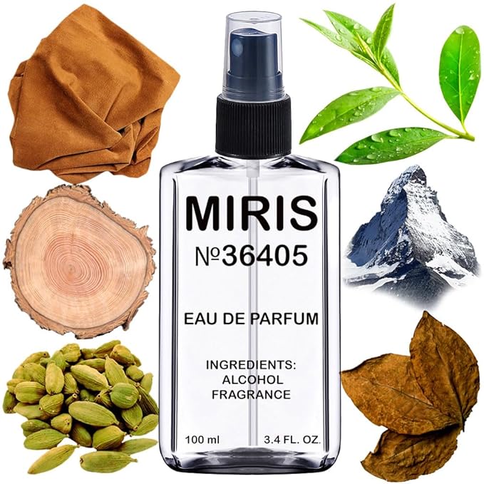 MIRIS No. 36405, Inspired by Montabaco, Long-Lasting Unisex Eau de Parfum for Women & Men, Spray 3.4 Fl Oz / 100 ml