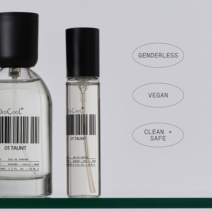 DedCool Eau de Parfum | Mochi Milk | Peach Nectar, Marshmallow & Sweet Rice Milk | Clean, Long-Lasting Unisex Fragrance | Non-Toxic, Vegan | 15 mL