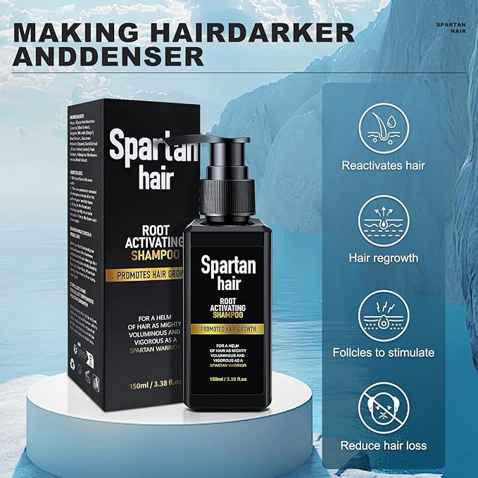 Shampoo for Men- Strengthening & Smoothing System for Thinning and Gray Hair - Adds Volume & Nourishes - Men & Women