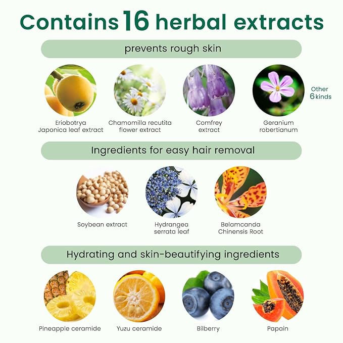 Hair Removal Cream for Women with Pineapple and Soymilk, Made in Japan, 8.1 OZ