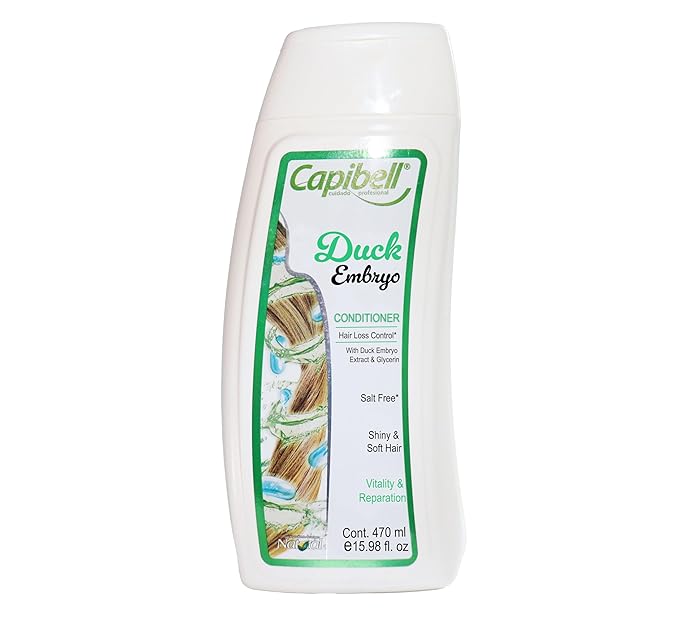 Acondicionador sin sal CAPIBELL/LISSIA contiene embrion pato ayuda al crecimento y a prevenir la caida Duck Embryo no Salt Hair Conditioner