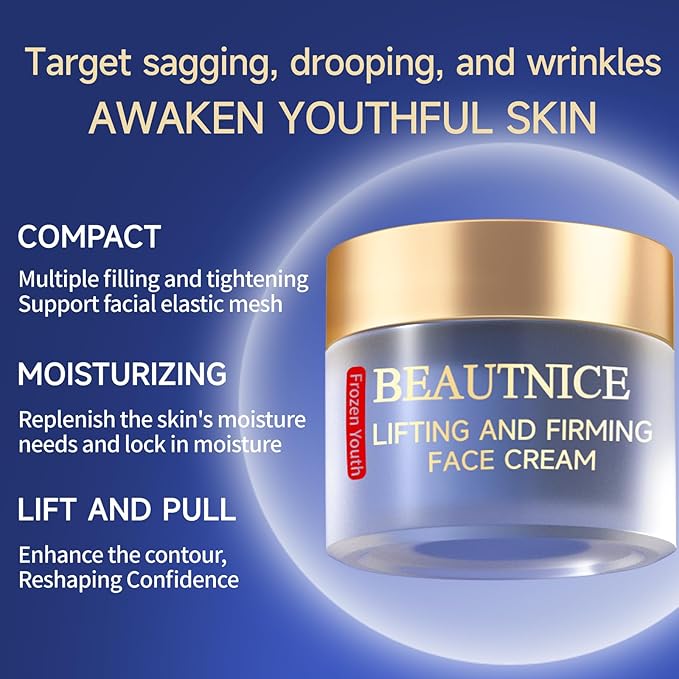 Anti Aging Moisturizer with Niacinamide and Hyaluronic Acid – Firming Face Cream for Women and Men to Smooth Fine Lines, Hydrate Dry Skin, and Improve Skin Texture, 1.76 fl oz