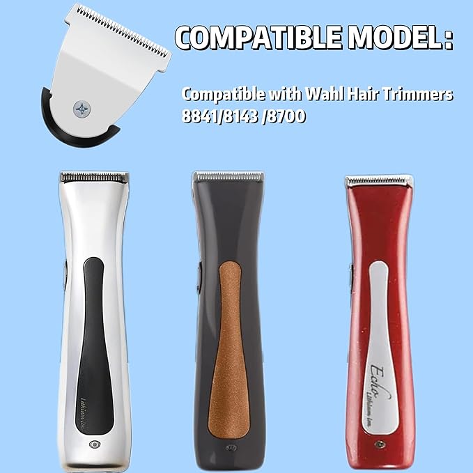 Professional Mag Timmer Clipper Replacement Blades #2111 Blade Compatible with Wahl Mag Trimmers 8841/8143 /8700- Fits Professional Barbers and Stylists(3 Pcs silver)