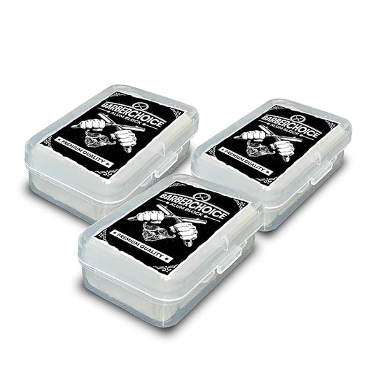 Alum Block for Shaving - Premium Quality | Razor Burn Relief & Skin Soothing Aftershave in Durable Plastic Case | Pack of 3