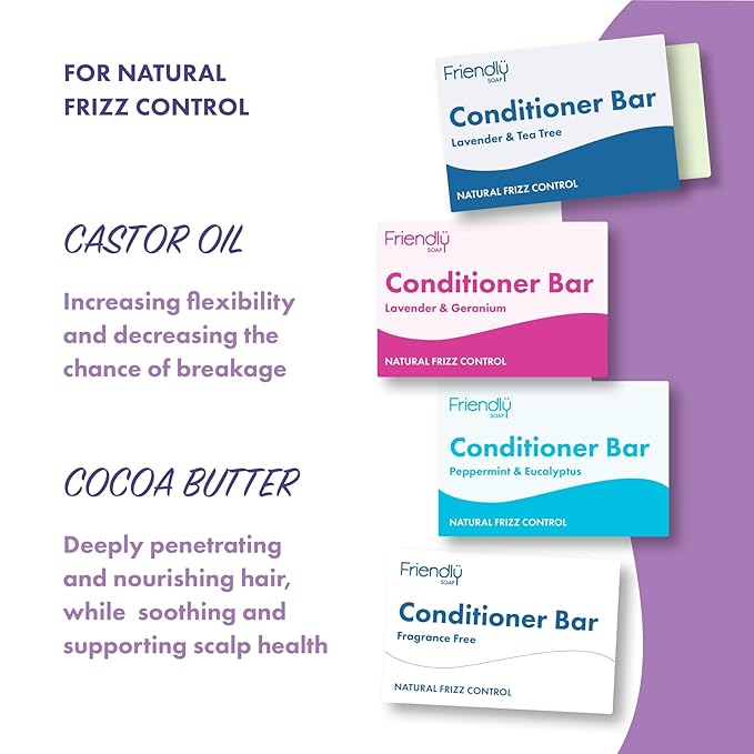 FRIENDLY SOAP Lavender Geranium Conditioner Bar, 95 GR