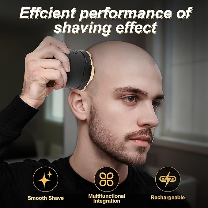 Head Shavers for Bald Men,Wet & Dry Bald Head Shaver,Rechargeable Head Razor with LED Display,6D Floating Head Shaver Comes with Magnetic Detachable Blades