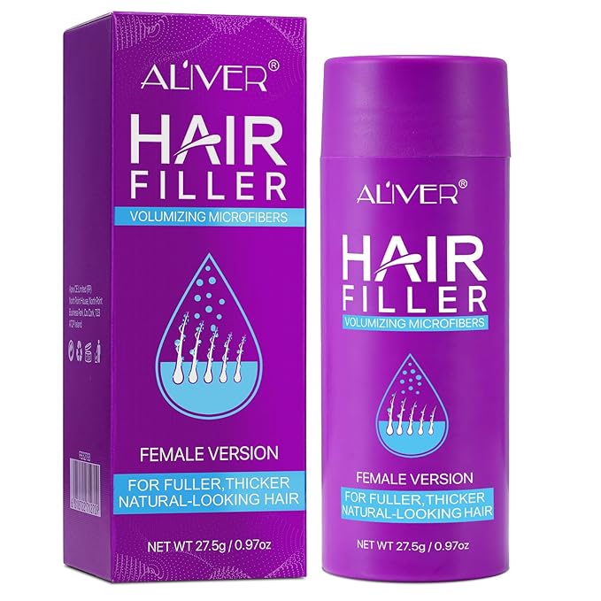 Hair Fibers for Thinning Hair for Women - Medium Brown- 27.5g Hair Building Fibers - Instantly Conceals Hair Loss - Revitalize Your Hair, Unlock Thicker, Fuller Tresses