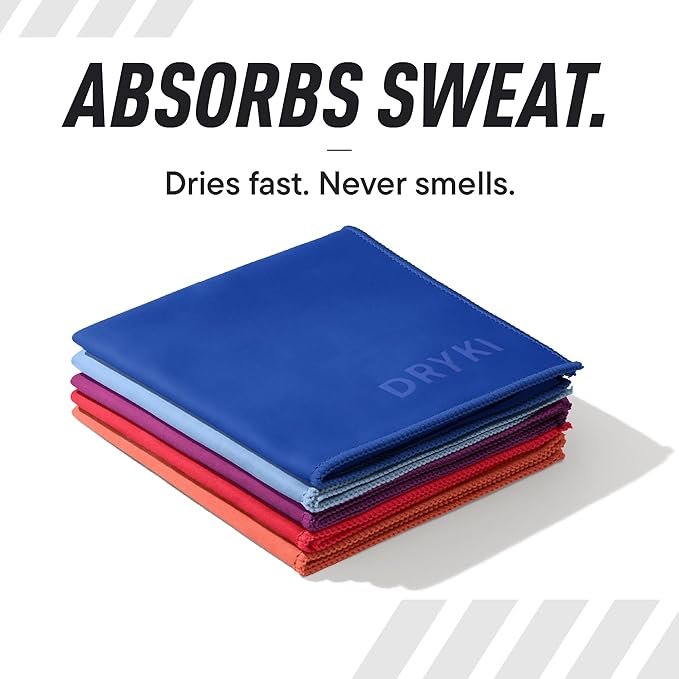 Pocket-Sized Sweat Towels - The Original Sweat Absorbing Handkerchiefs - Quick-Dry Microfiber Sweat Rags for Face, Hands, & Body - Men & Women - Gym, Sports, and Work (Desert: 5 Pack)