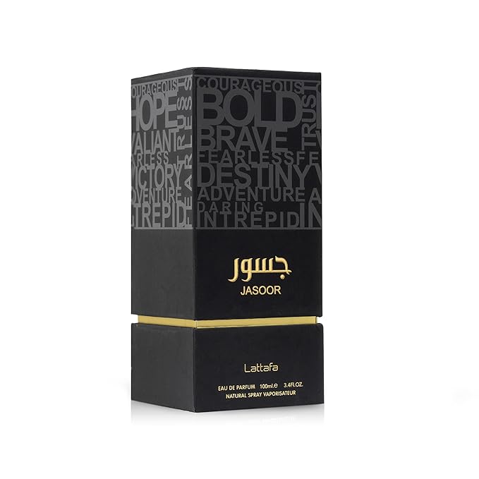 Lattafa Jasoor Eau De Parfum Spray for Men, 3.4 Ounce