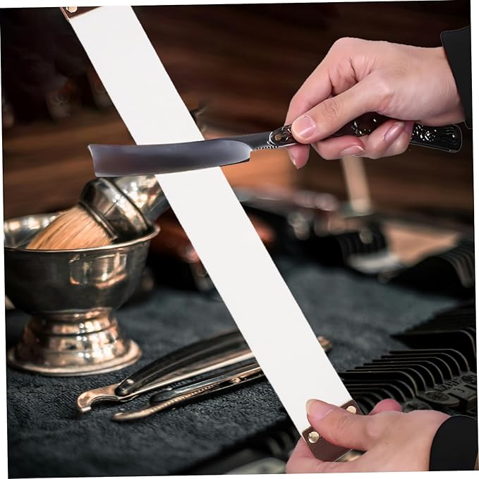 Professional Razor Strop Sharpening Strap Double Layer Canvas Barber Strop for Precise Shaving Suitable for Men Women for Home or Professional Use