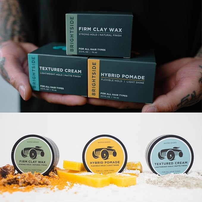 Textured Cream | Lightweight Hold Matte Finish | Water Based Clay Blend | for All Hair Types | Styling Product