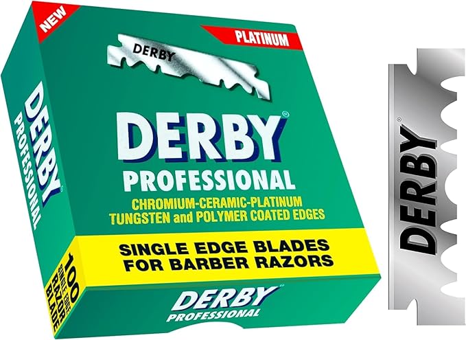 400 Derby Professional Single Edge Razor Blades for straight razor (Four Hundred Pieces)