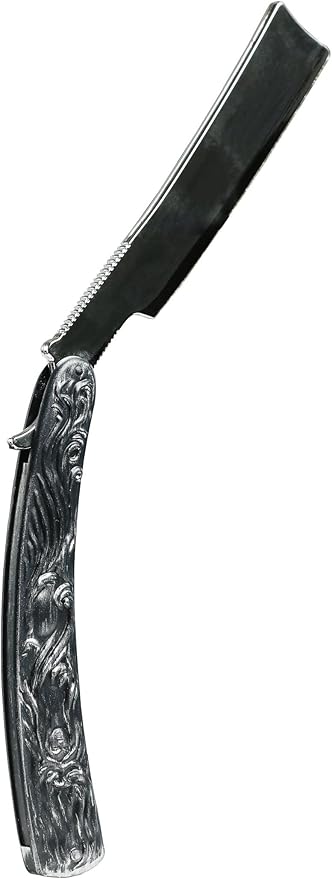 Sweeney Todd Razor - Molded Plastic Toy Razor with Folding Handle