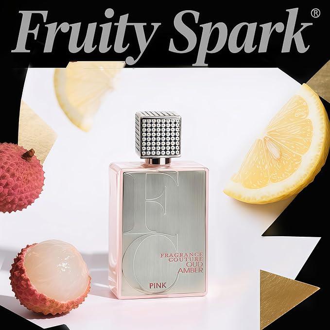 Men/Women Cologne Oud Amber Pink Unisex Perfume 100ml Eau de Parfum - Bold Spicy Amber,Green &Sweet Scent for Women & Men Daily Use