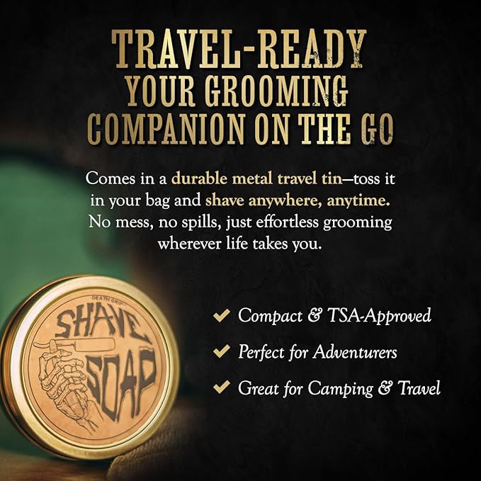 Shave Soap Tea Tree Pre-shave Soften Bristles - All Natural Tea Tree Shave Soap - African Black 4oz