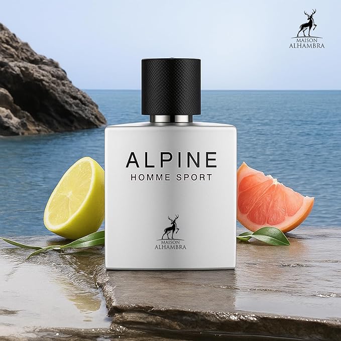 Lattafa ALHAMBRA ALPINE HOMME SPORT EAU DE PARFUM 100ml | LUXURY LONG LASTING FRAGRANCE | PREMIUM IMPORTED FRAGRANCE SCENT FOR MEN AND WOMEN | PERFUME GIFT SET | ALL OCCASION (Pack of 1)