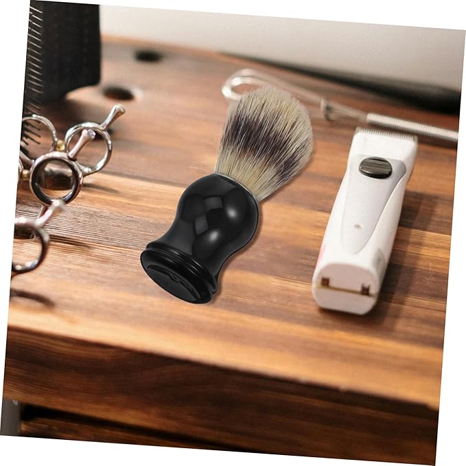 Traditional Shaving Brush Badger Hair Beard Shaving Tool Brush Beard Hair Cleaner