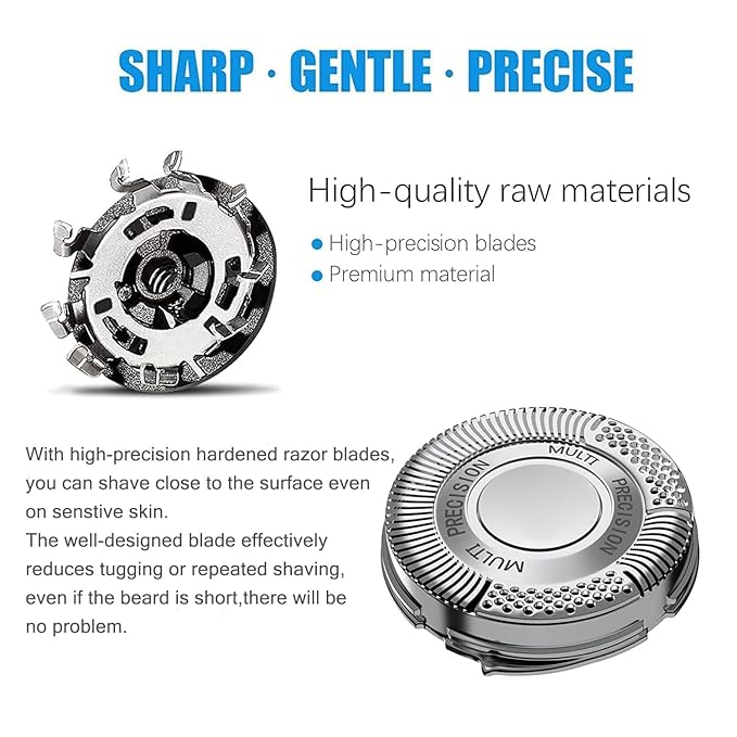 SH50 Replacement Shaver Heads Compatible with Philips Norelco Series 5000, Replacement Blades Compatible with Philips Electric Shaving Series 5000
