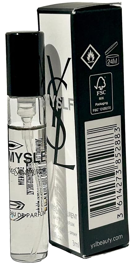 Yves Saint Laurent YSL Myslf MEN Perfume EDP MINI SMALL TRAVEL SAMPLE SPRAY SIZE 3 ml / 0.1 Fl oz - 2883