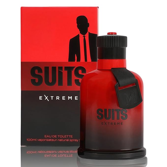 Men’s Cologne Suits Extreme with Spicy and Fresh Scent Eau De Toilette Spray,Long-Lasting Perfume for Men Great Holiday Gift, 3.4 Fl Oz/100 Ml