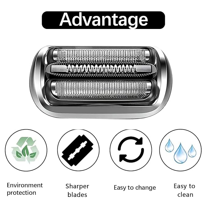 73S Replacement Head Compatible with Braun Razor Series 7, S7 360 Replacement Head for Braun, Replacement Blades Compatible with Braun Electric Shavers for Men Series 7 7020s, 7025s, 7085cc, 7075cc