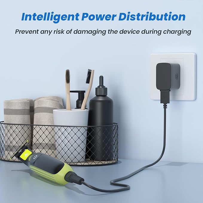 5V Charger for Philips Norelco Shaver S3243/91 X3001/90 S7887/82 X3052/91 S5880/81 S1016/90, with 3.3 ft Power Cord