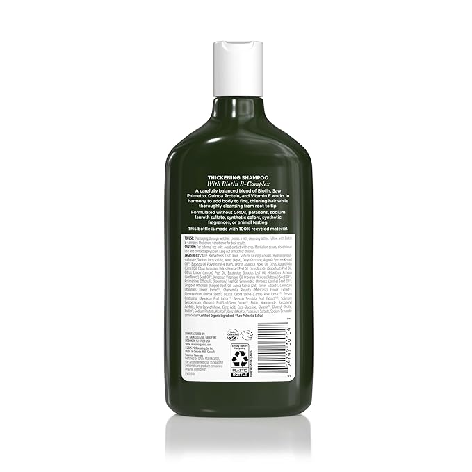 Avalon Organics All Natural Biotin B-Complex Therapy Shampoo, 11 Fl Oz