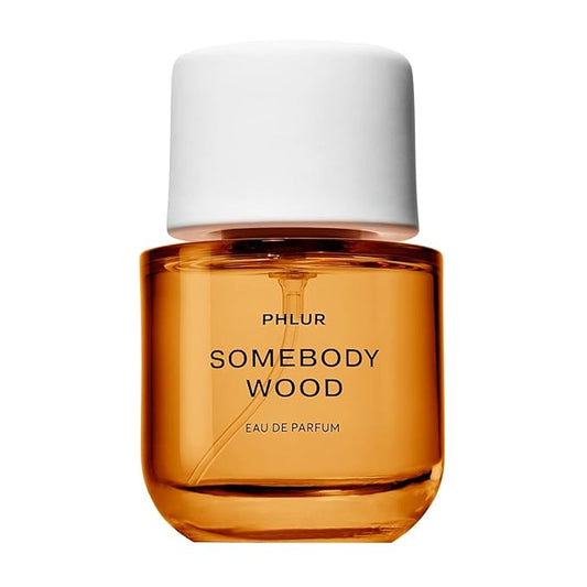 PHLUR Somebody Wood Eau de Parfum - Full Size Perfume Fragrance - Spicy Woody Perfume with Bergamot, Lemon, Cedarwood, Sandalwood, Musk & Vanilla (50mL)