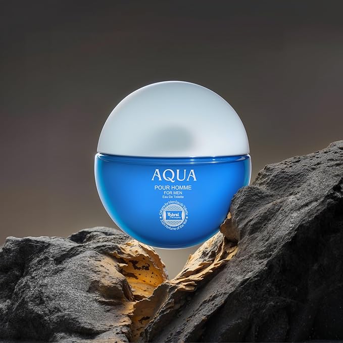 Hybrid & Company Bavarian Aqua Pour Homme For Men Eau De Parfum Vaporisateur Natural Spray 3.4 Fl Oz