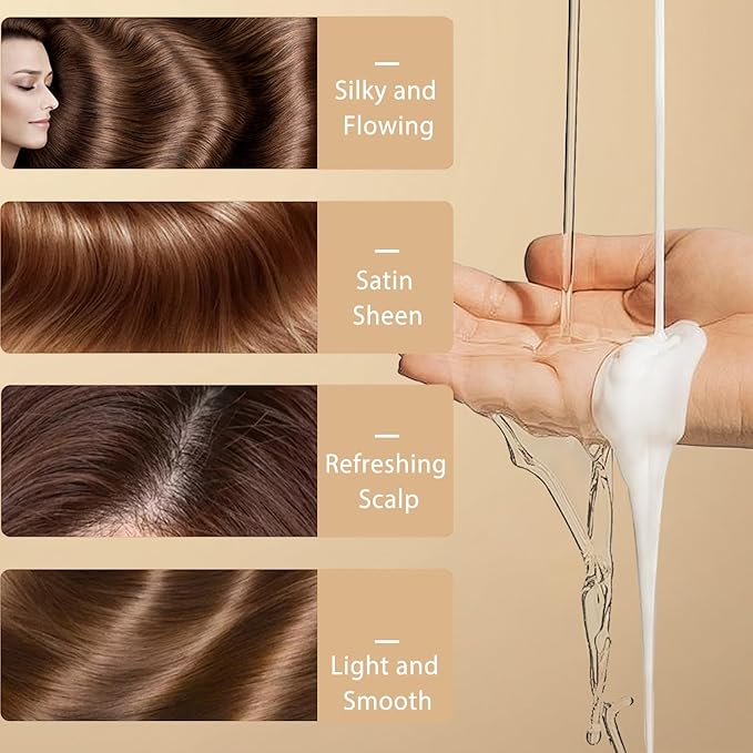 Batana Oil Shampoo and Conditioner for Hair Growth, Anti-Thinning & Deep Moisturizing Cleanses and Helps Strengthen Weak and Brittle Hair for Women Men