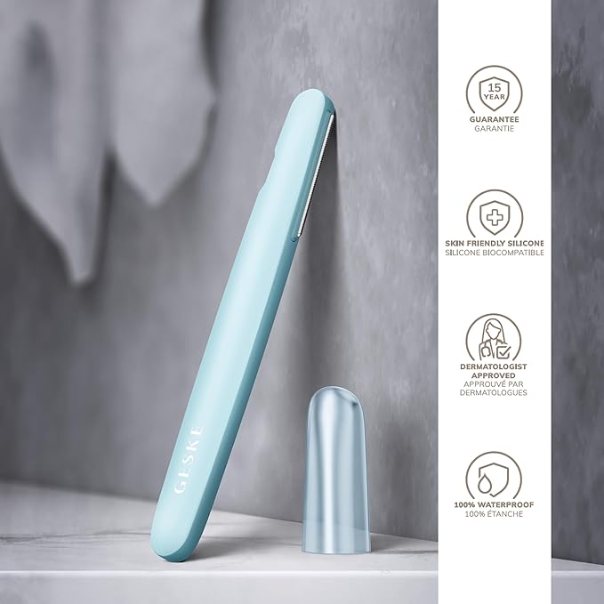 GESKE Precision Trimmer | 4 in 1 | Painless, Hygienic Hair Remover | Precise Hair Trimmer Tool | Face & Body | Men & Women | Grooming Device | Hypoallergenic, Easy-to-exchange Blades | All Skin Types