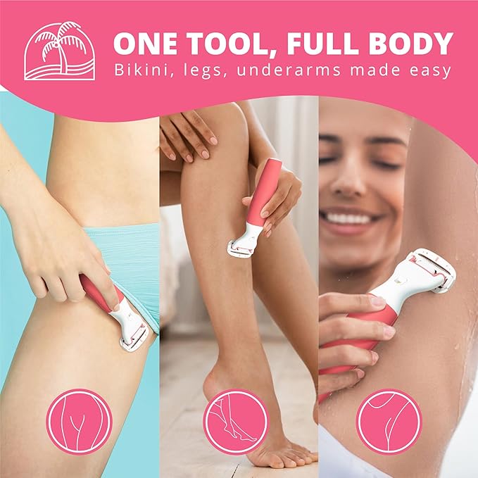 Clio Trimmer for Women with Precision Razor, Female Pubic Hair Electric Shaver for Smooth Grooming, Leg Hair Trimmer Women Love, Compact Clio Shaver for Bikini, Arms, and Body Touch-Ups