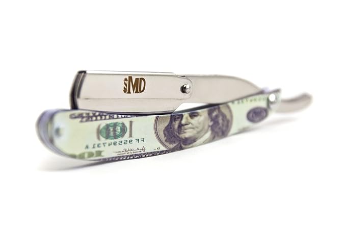 MD Money Swing Lock Straight Razor for Barbers and Stylists