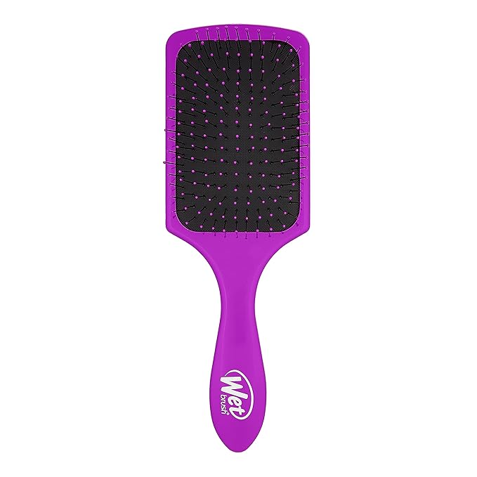 Wet Brush Paddle Detangler Hair Brush, Purple, Ultra-Soft IntelliFlex Bristles with AquaVent Design, Great For Treatment & Mask Application, Women, Men, Wet, Dry and Damaged Hair