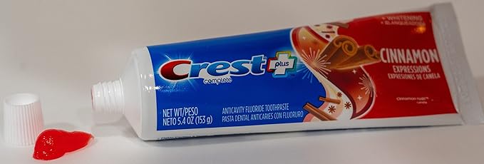 Crest Plus Complete + Whitening Cinnamon Rush Expressions 5.4 oz (4 Pack) 5.4 Ounce (Pack of 4)