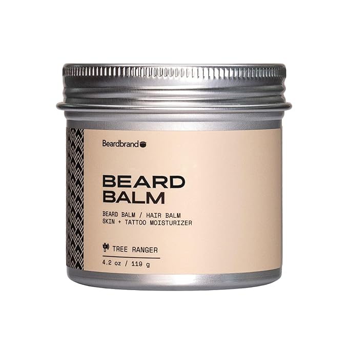 Beard Balm for Men - Travel Pack - Supports Thicker Beard, Tree Ranger Scent, Natural Ingredients Butter Reduces Dryness & Enhances Look - 4.2 oz