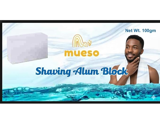 Alum Block for Men & Women | Traditional Shaving Alum Stone | Unscented | For Shaving & Daily Grooming Use | Pack of 3 (100 g Each)