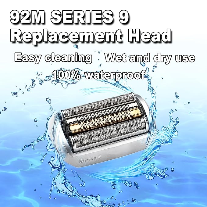 92M Series 9 Braun Electric Shaver Replacement Head for Men Razor Shaving Blades Compatible with 92M Braun Replacement Electric Shaver Heads 9290cc 9291cc 9370cc 9293s 9385cc 9390cc 9330s 9296cc