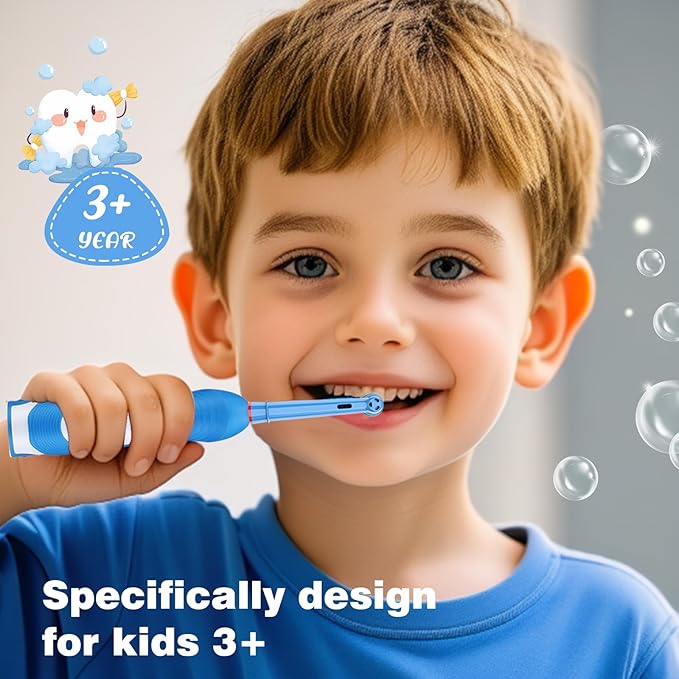 Kids Replacement Heads Compatible with Braun Oral B Kid Electric Toothbrush, Ultra Soft Bristles Replacement Toothbrush Heads,Toothbrush Heads are for Kids, 8 pcs