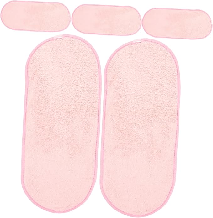 GALPADA 25pcs Portable Face Towels Soft Makeup Remover Cloths for Camping and Travel Highly Absorbent Coral Fleece Facial Washcloths for Lightweight
