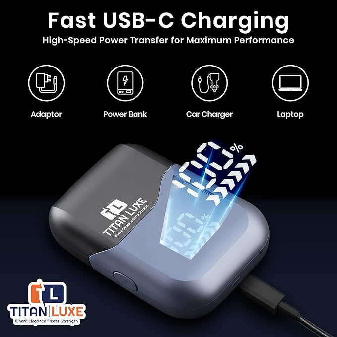 Electric Foil Shavers for Men, Mini Electric Foil Razor for Close Shaving Face with High Speed 3 Floating Blade Heads, Rechargeable IPX7 Waterproof Wet Dry Travel Locked Shaver/Led Display